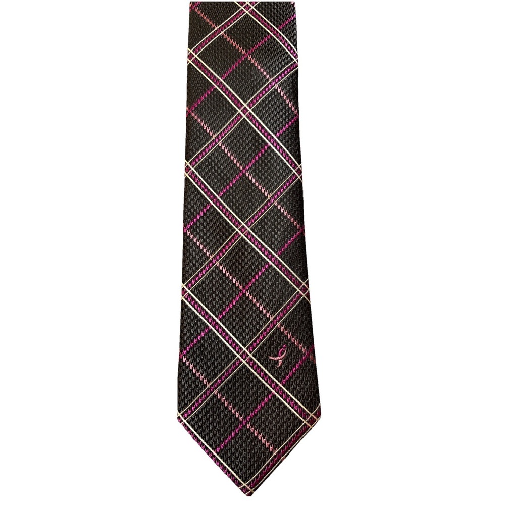 Knots For Hope Susan G Komen Breast Cancer Awareness Silk Tie